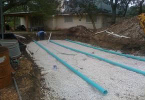 Septic system lines